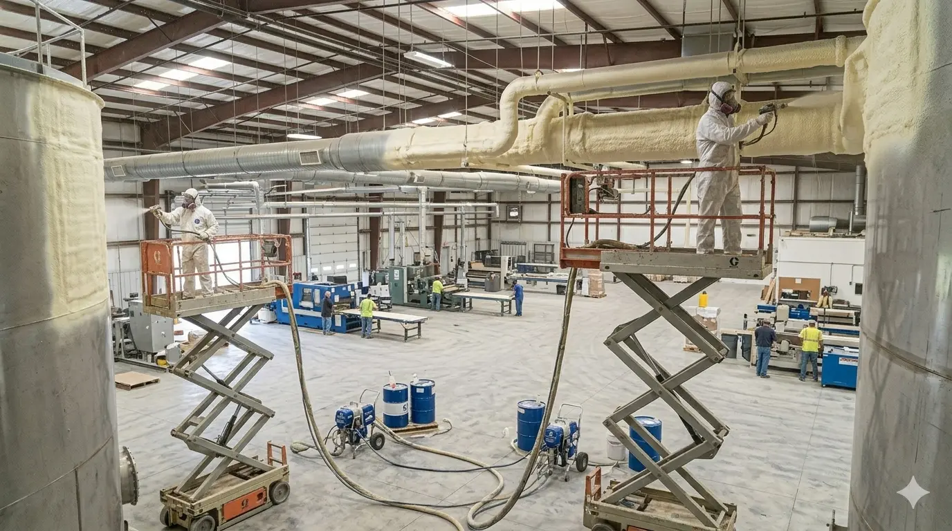 spray foam insulation Industrial Facilities