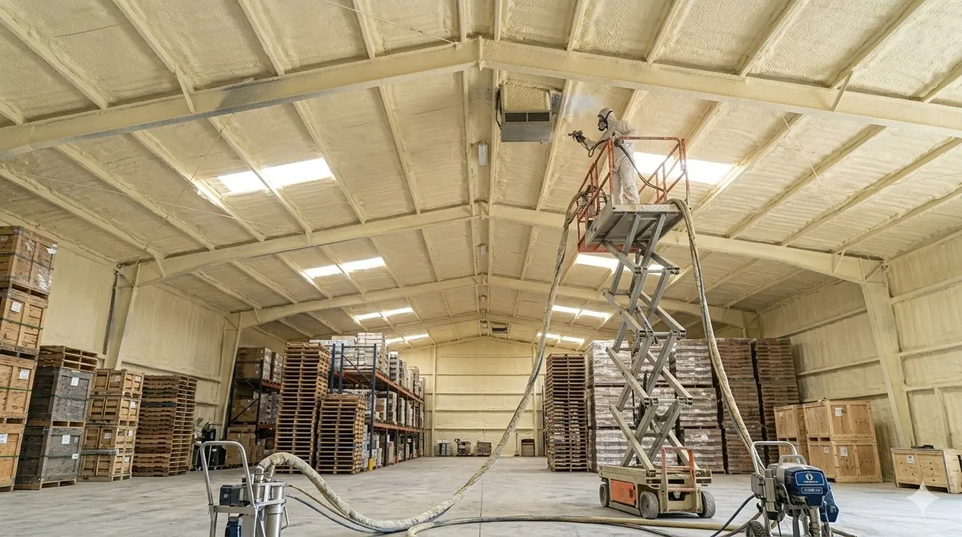 spray foam insulation Storage Warehouses