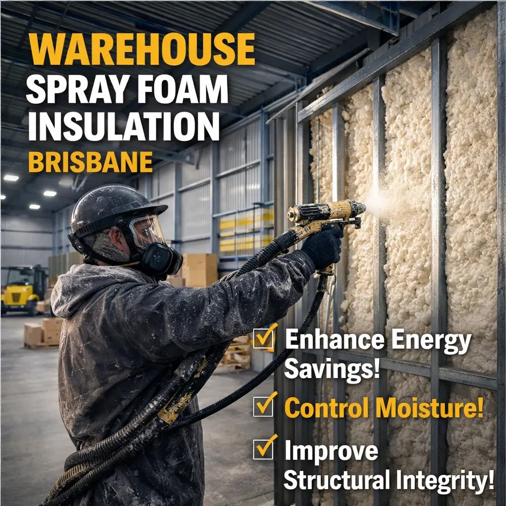 warehouse spray foam insulation in brisbane